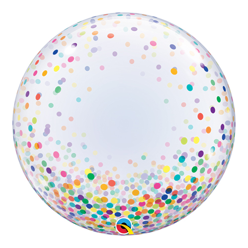 Colourful Confetti Dots Deco Bubble
